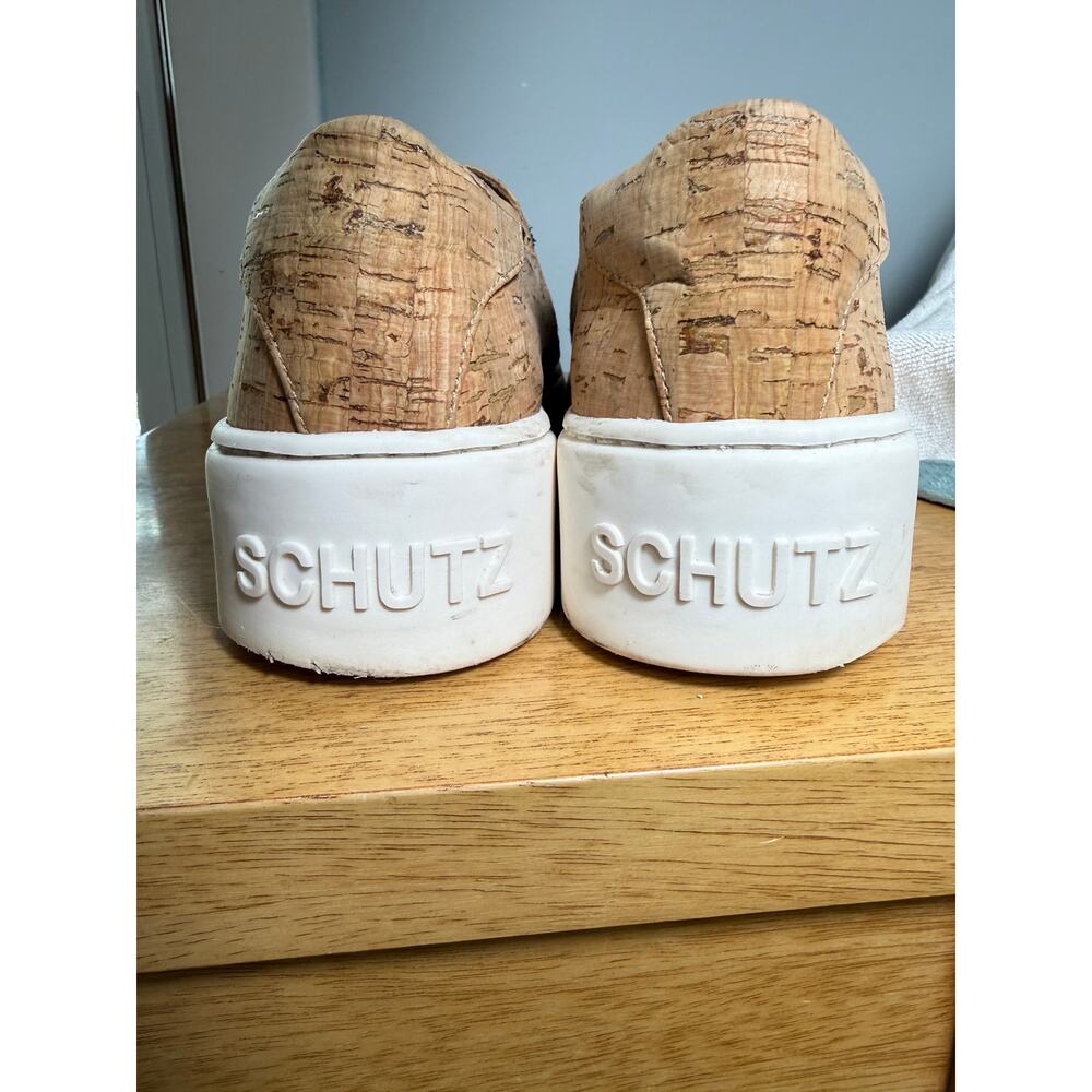 SCHUTZ Fleurita Platform Sunflower Graffiti Slides Womens 7.5B Boho Tropical - Picture 3 of 9